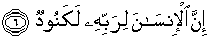 Quran english Al ‘Adiyat 6