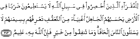 Quran english al baqarah 273