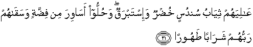 Quran english Al Insan 21