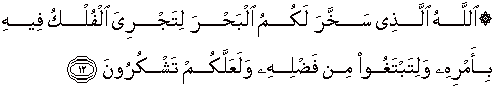Quran english Al Jathiya 12