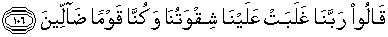 Quran english al mu’minun 106