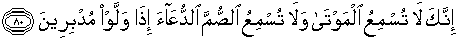 Quran english an naml 80