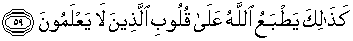 Quran english Ar Rum 59