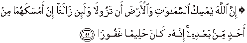 Quran english Fatir 41