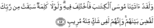 Quran english Fussilat 45