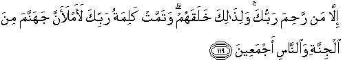 Quran english hud 119