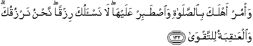 Quran english taha 132